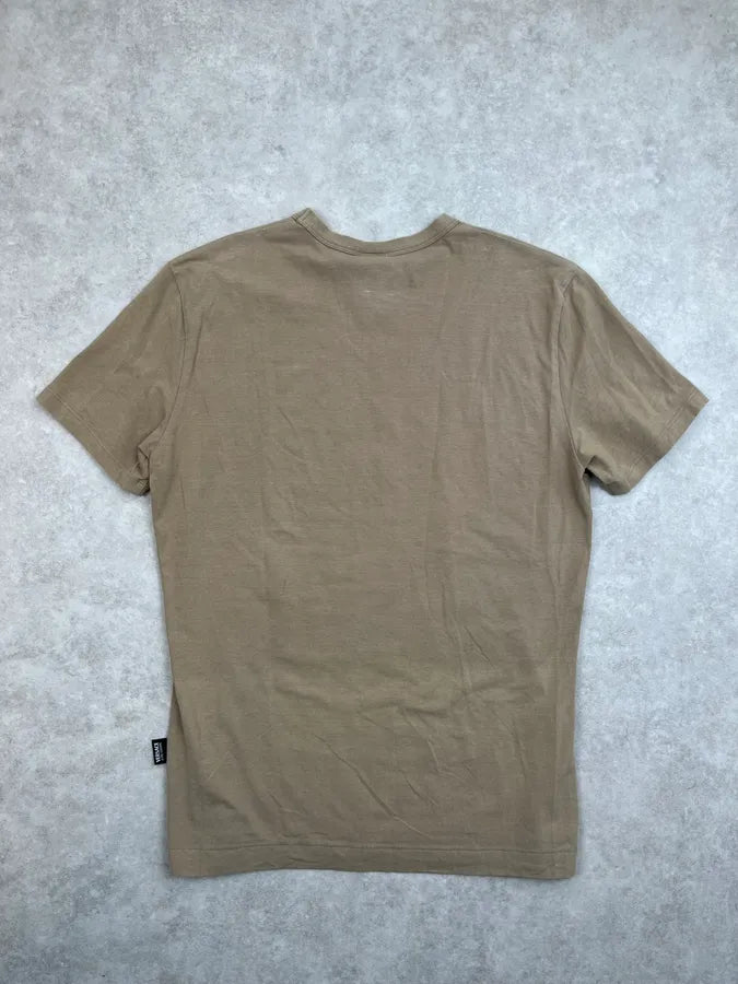 Versace Jeans Couture Beige Cotton Chains Embellished T-Shirt HYypdWp 4