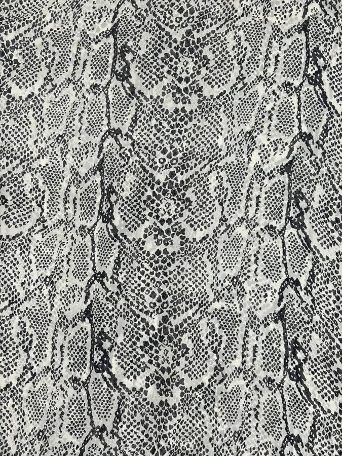 Versace Jeans Grey Python Print Silk Shirt  IChqEbZ 7