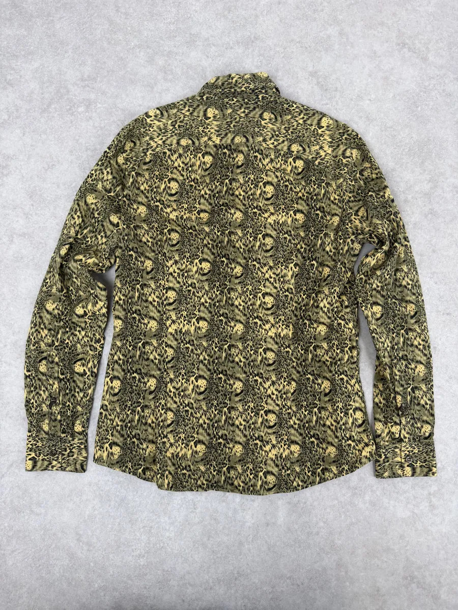 Versace Leopard Print Mafia Shirt ExKmrca 3