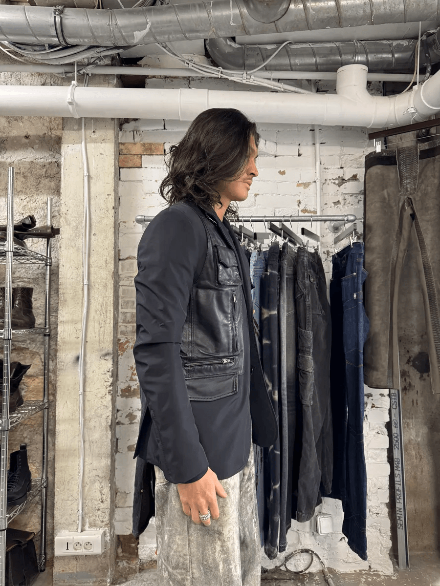 Versace Parachute Bondage Hybrid Suit Top Jacket mLveJJH 1