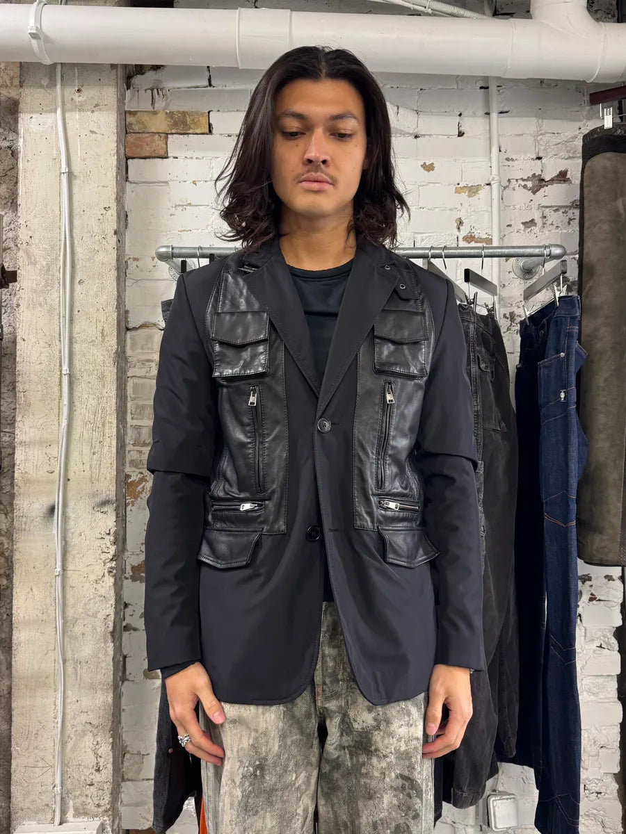 Versace Parachute Bondage Hybrid Suit Top Jacket mLveJJH 0