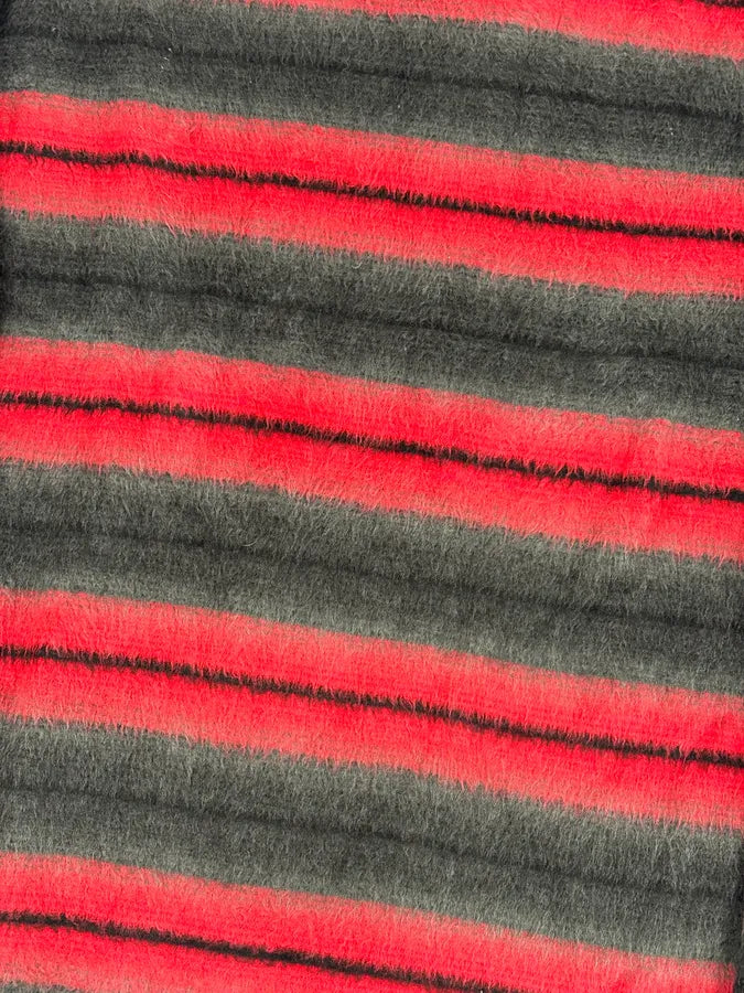 2000s Versace Red & Black Wool Striped Light Sweater uncCiYi 6