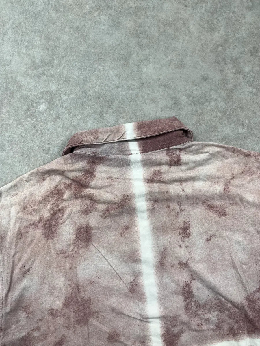 2000s Versace Rose Velvet Tie-Dye Polo WqTzPZH 5