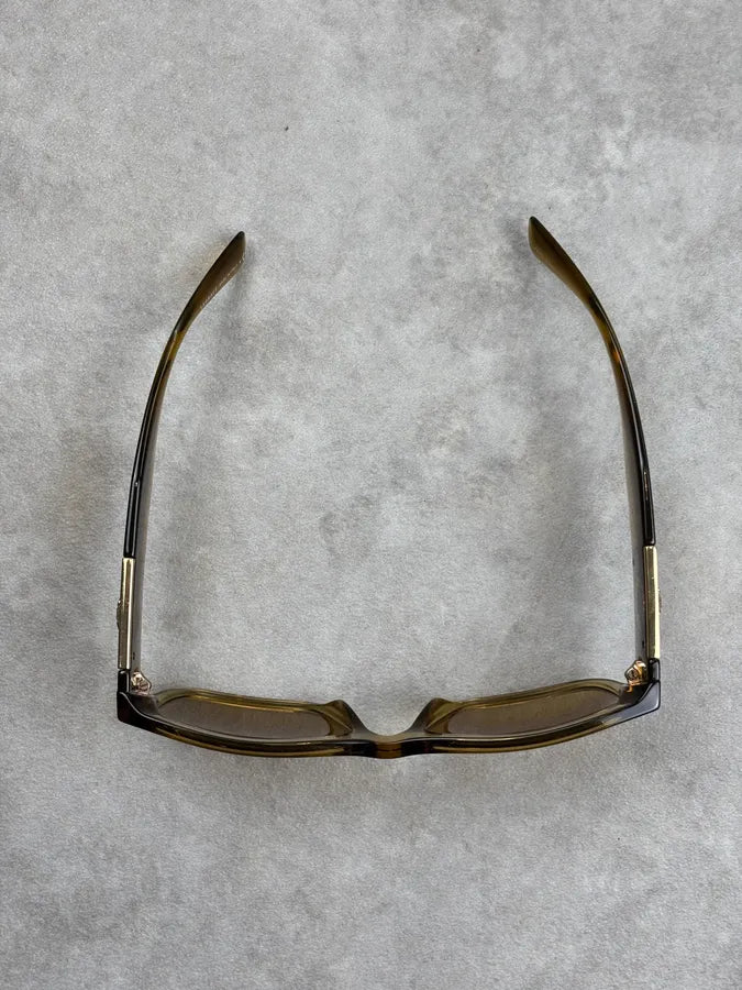 Versace Tortoiseshell Acetate Logo Sunglasses DWZnlSm 10