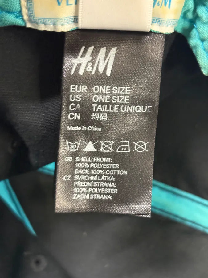 Versace H&M Turquoise Leopard Print Baseball Cap dVhKWWH 8