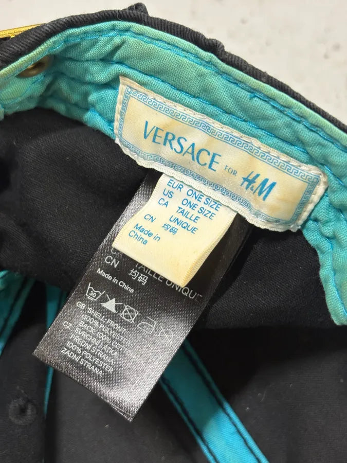 Versace H&M Turquoise Leopard Print Baseball Cap dVhKWWH 7