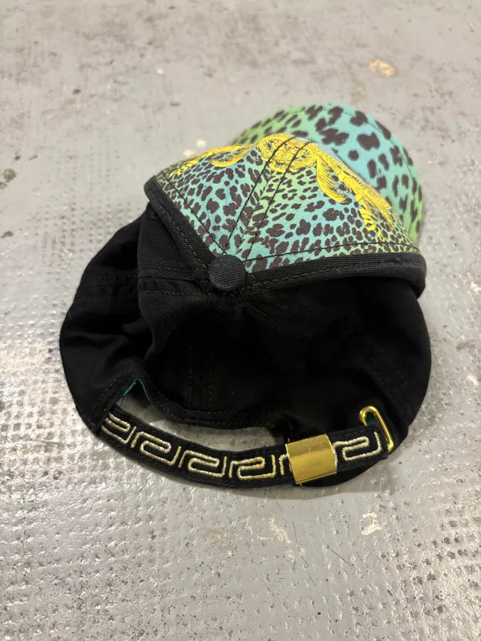 Versace H&M Turquoise Leopard Print Baseball Cap dVhKWWH 5