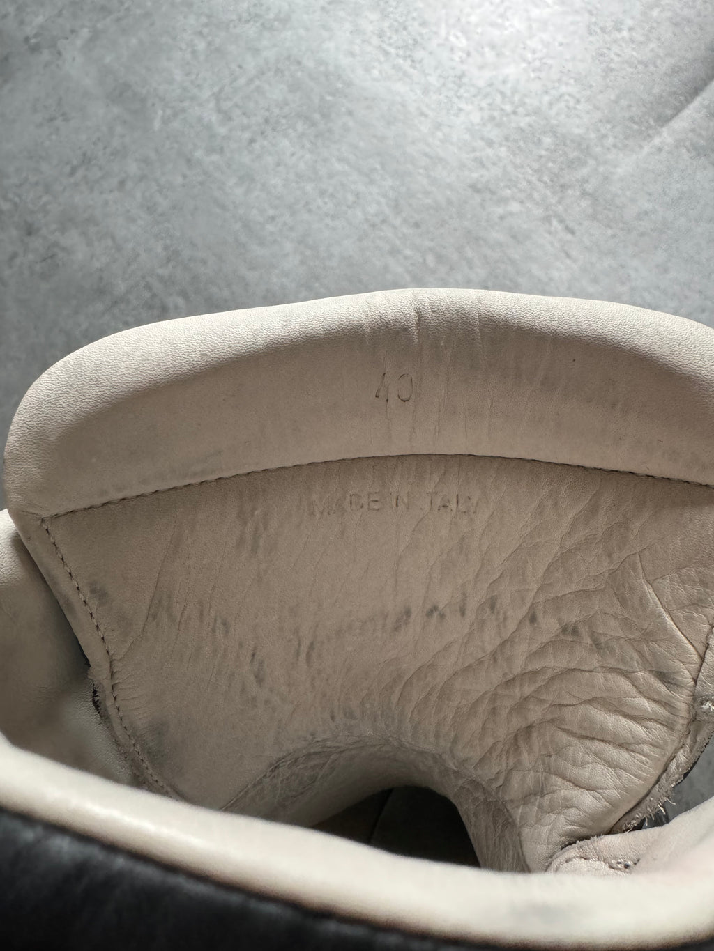 Maison Margiela Future High Leather Black Top (40) - 9