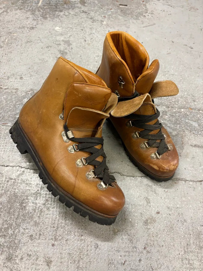 Vibram High Brown Leather Daily Mountain Boots TSTlFol 4