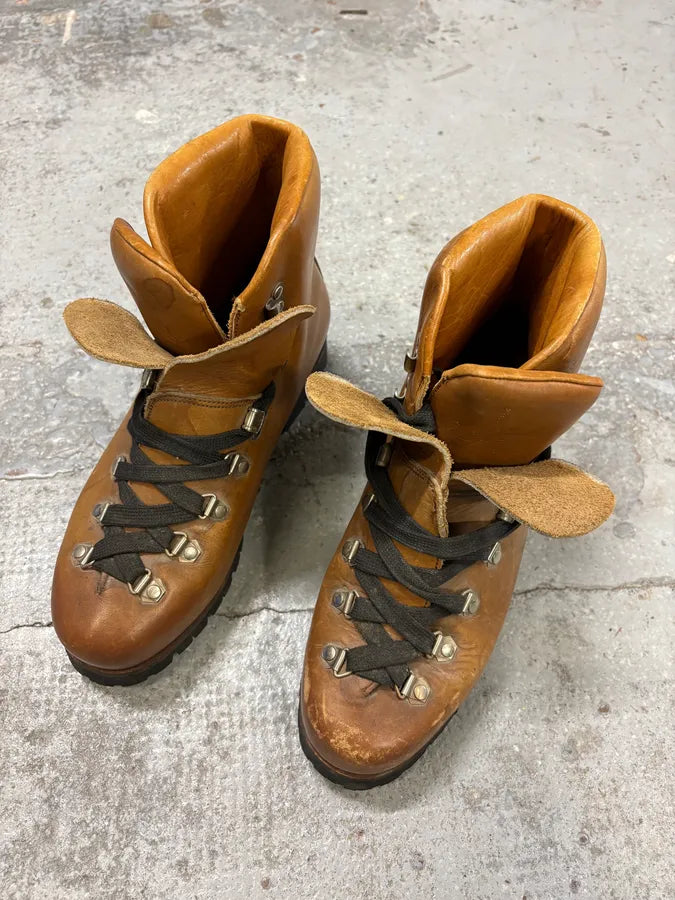 Vibram High Brown Leather Daily Mountain Boots TSTlFol 2