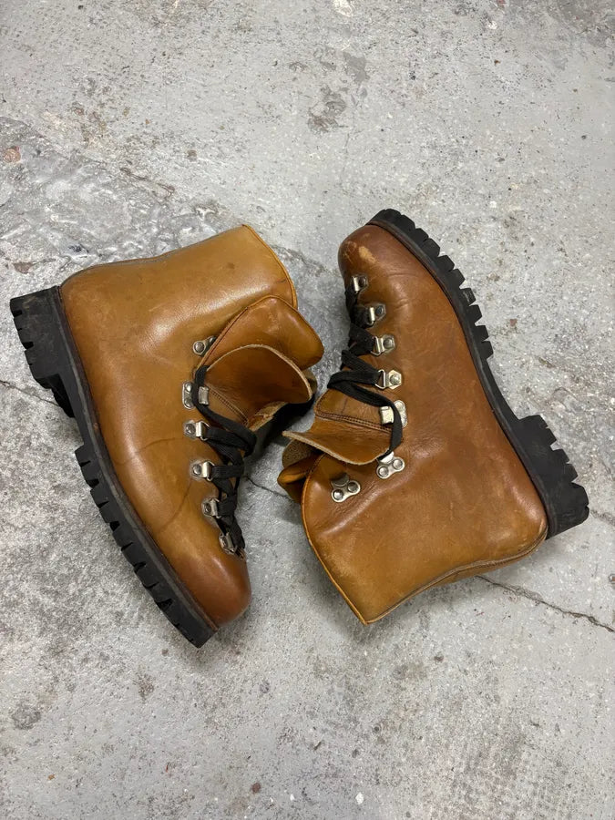 Vibram High Brown Leather Daily Mountain Boots TSTlFol 5
