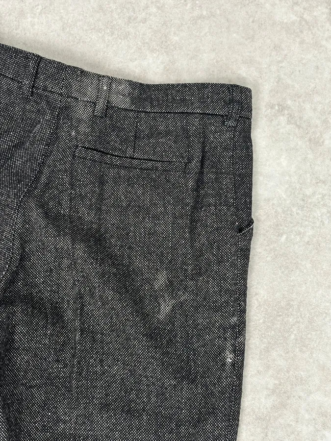 AW2008 Balenciaga Charcoal Wool Blend Grey Straight Pants  PKDMNaV 9