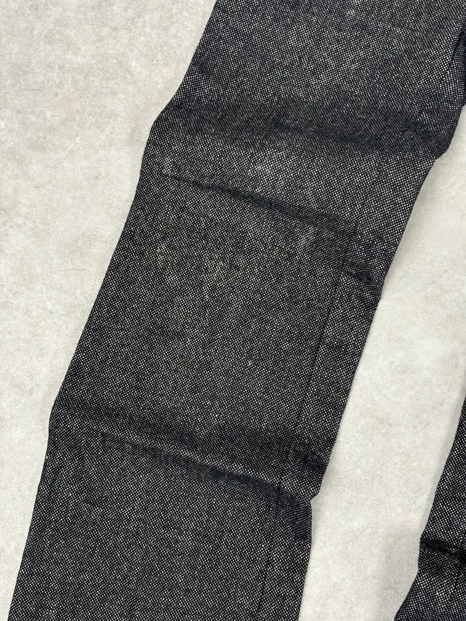 AW2008 Balenciaga Charcoal Wool Blend Grey Straight Pants  PKDMNaV 8