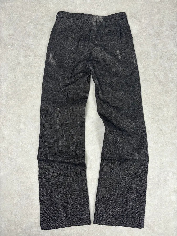 AW2008 Balenciaga Charcoal Wool Blend Grey Straight Pants  PKDMNaV 5