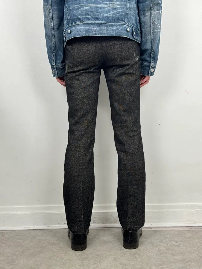 AW2008 Balenciaga Charcoal Wool Blend Grey Straight Pants  PKDMNaV 3