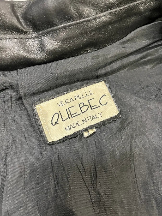 Vintage Black Classy Italian Leather Jacket dpfirau 8