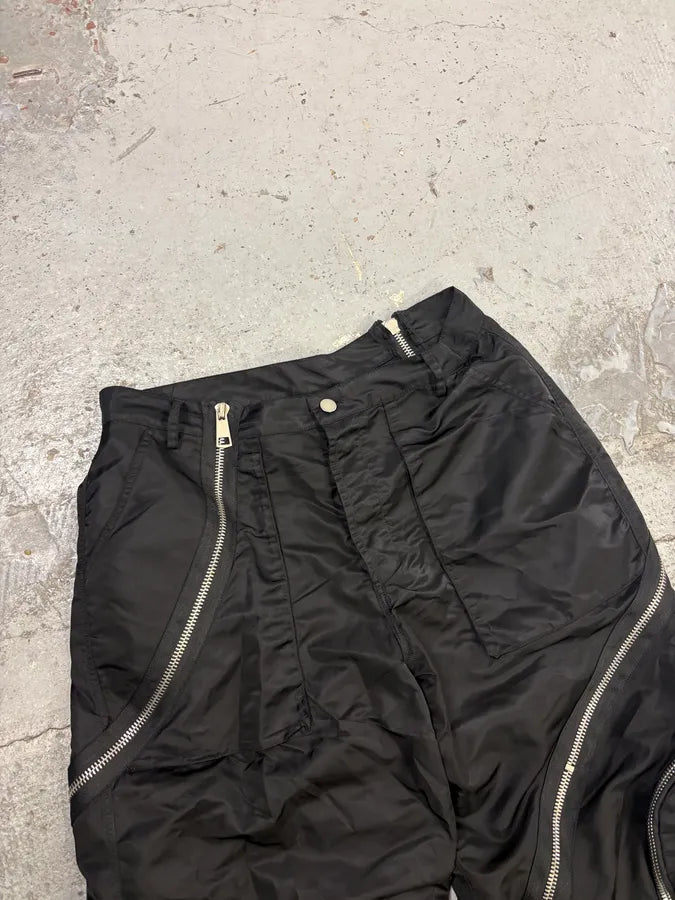 Archive Black Nylon Tornado Zip Pants RjPRbFW 4