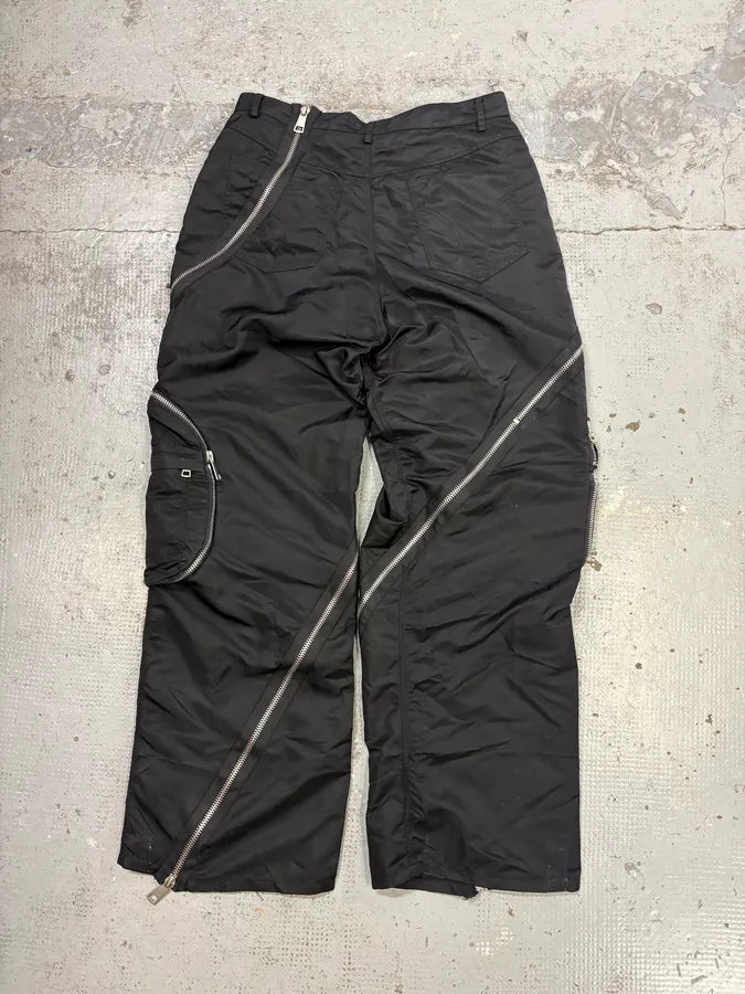 Archive Black Nylon Tornado Zip Pants RjPRbFW 5