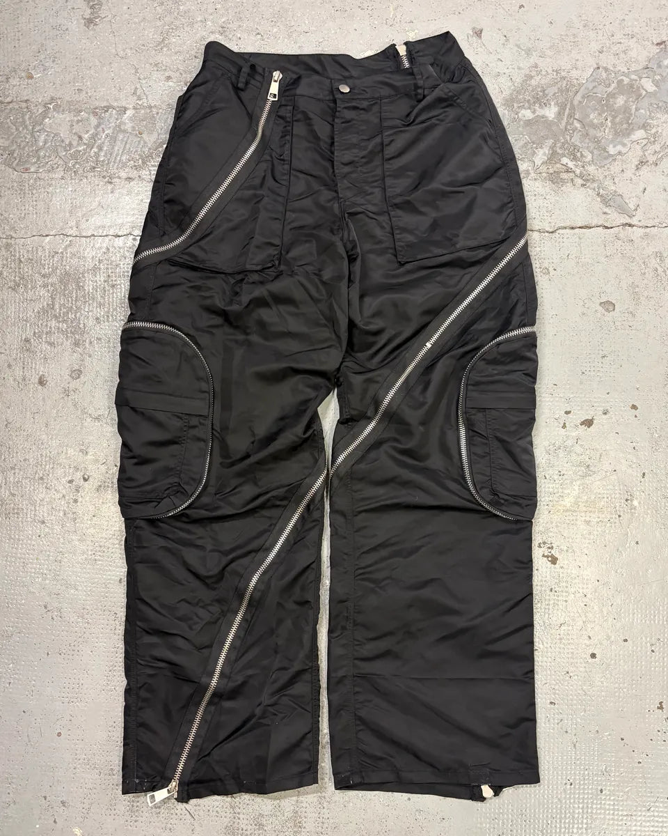Archive Black Nylon Tornado Zip Pants RjPRbFW 3