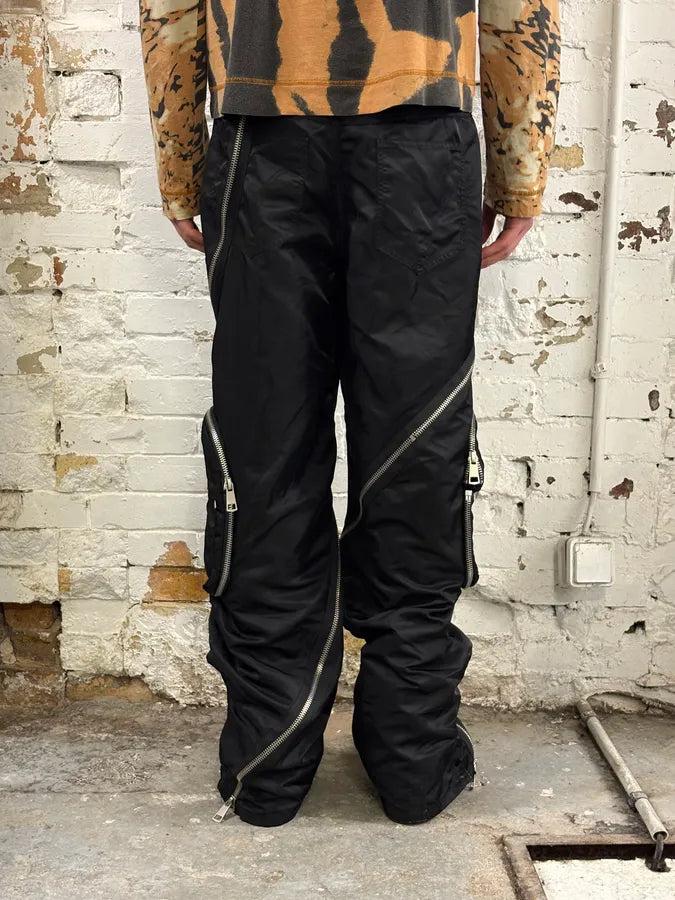 Archive Black Nylon Tornado Zip Pants RjPRbFW 2
