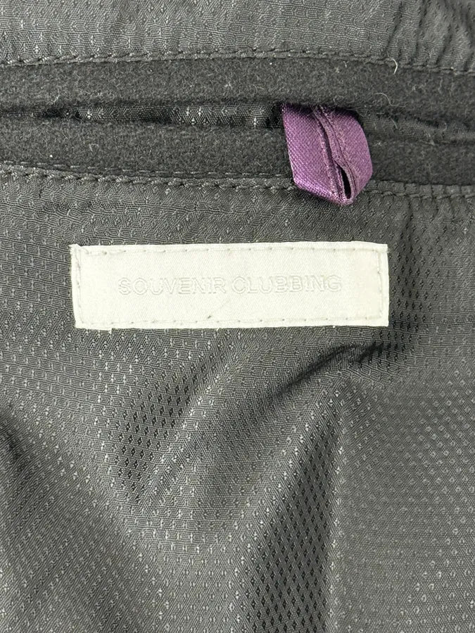 2000s Vintage Black Wool Officer Buttoned Coat LwfbsdA 11