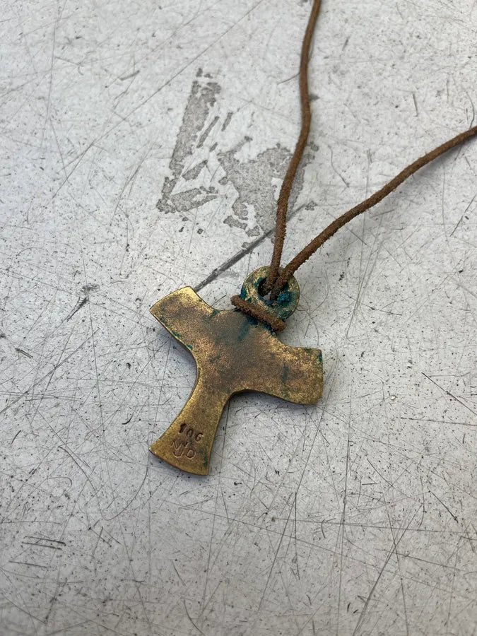 Vintage Celtic Cross Pendant Golden Necklace GkPxtxn 5
