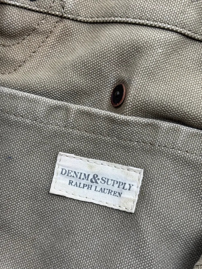 2010s Ralph Lauren Denim Supply USA Flag Canvas Shoulder Bag  zlxTqVa 16