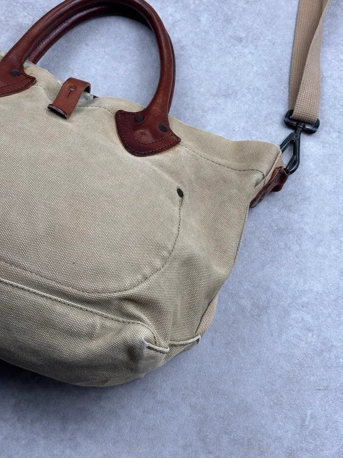 2010s Ralph Lauren Denim Supply USA Flag Canvas Shoulder Bag  zlxTqVa 13