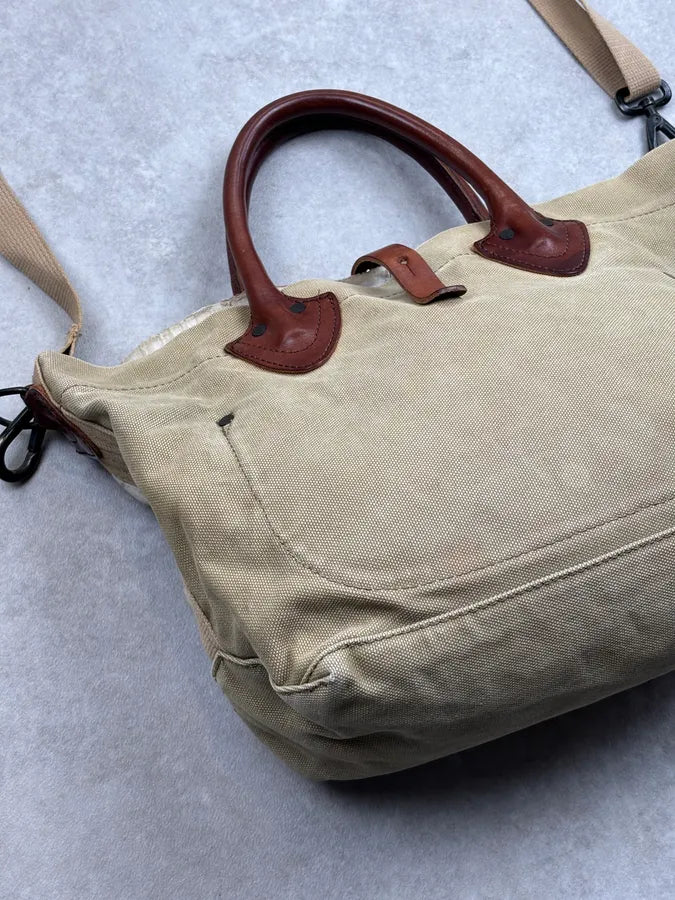 2010s Ralph Lauren Denim Supply USA Flag Canvas Shoulder Bag  zlxTqVa 11
