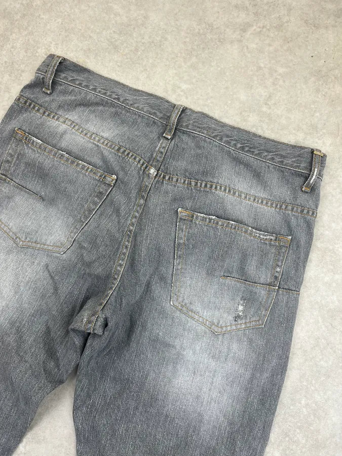2010s Dior Grey Denim Washed Jeans by Kris Van Assche rYqudTe 6