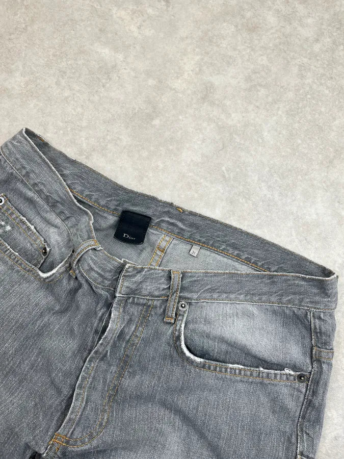 2010s Dior Grey Denim Washed Jeans by Kris Van Assche rYqudTe 7