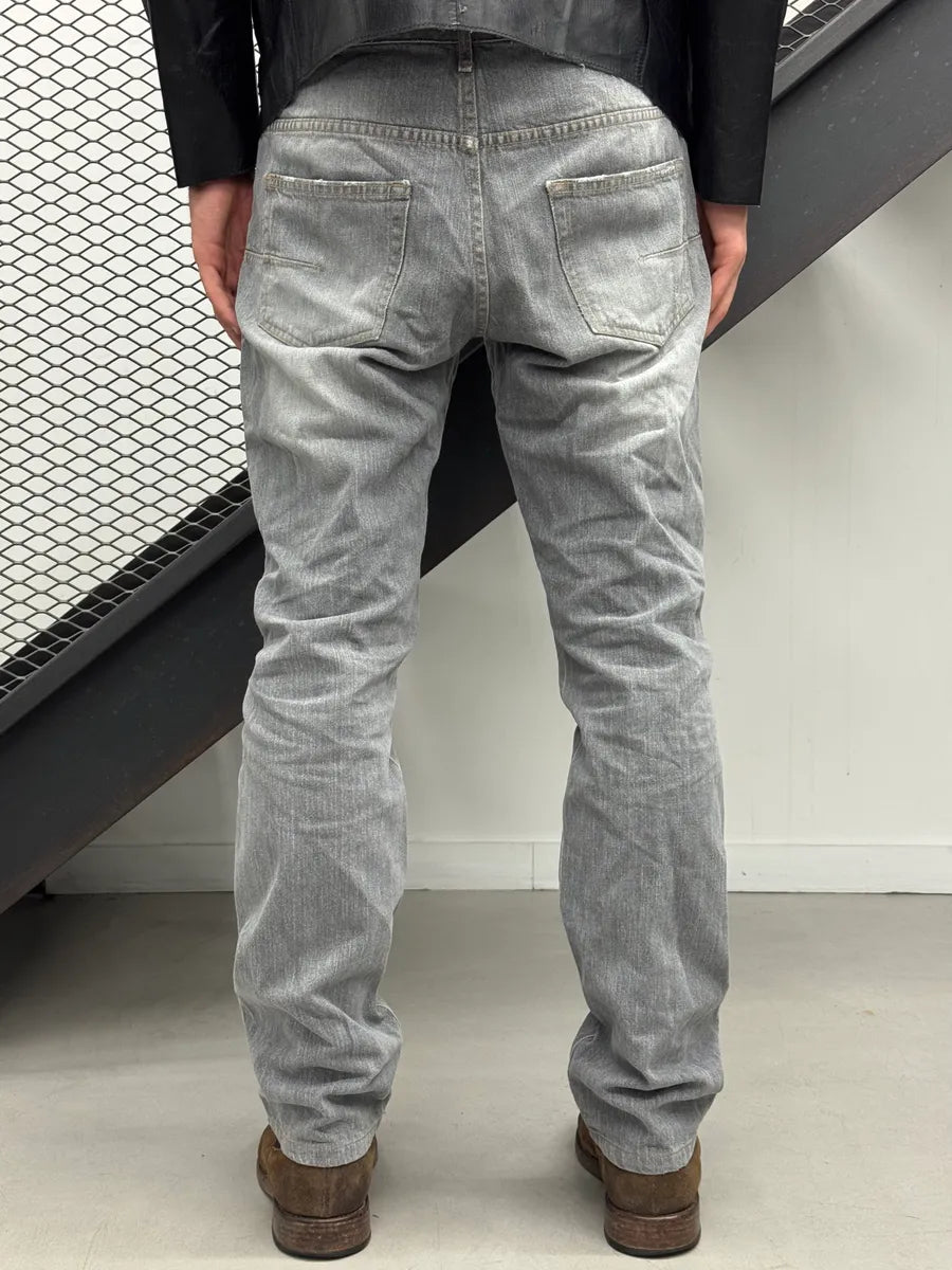 2010s Dior Grey Denim Washed Jeans by Kris Van Assche rYqudTe 2