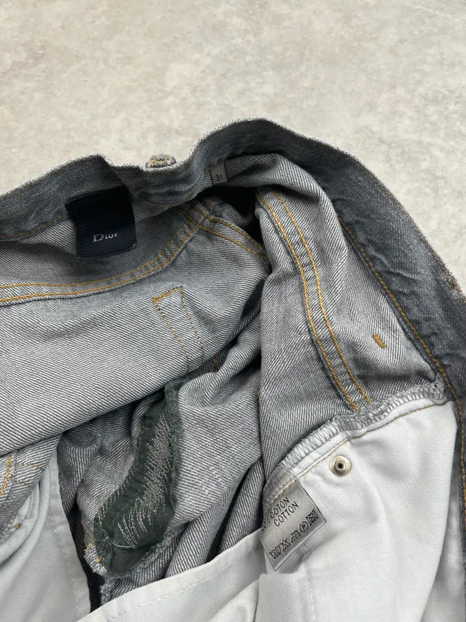 2010s Dior Grey Denim Washed Jeans by Kris Van Assche rYqudTe 11