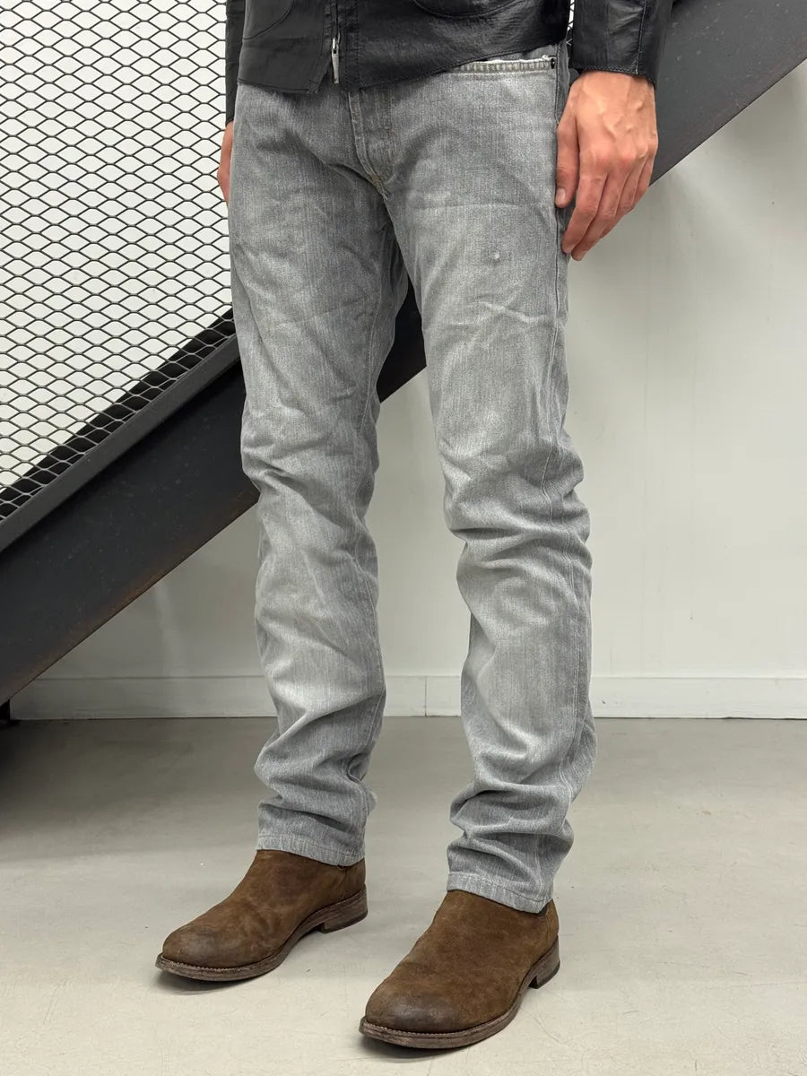 2010s Dior Grey Denim Washed Jeans by Kris Van Assche rYqudTe 3