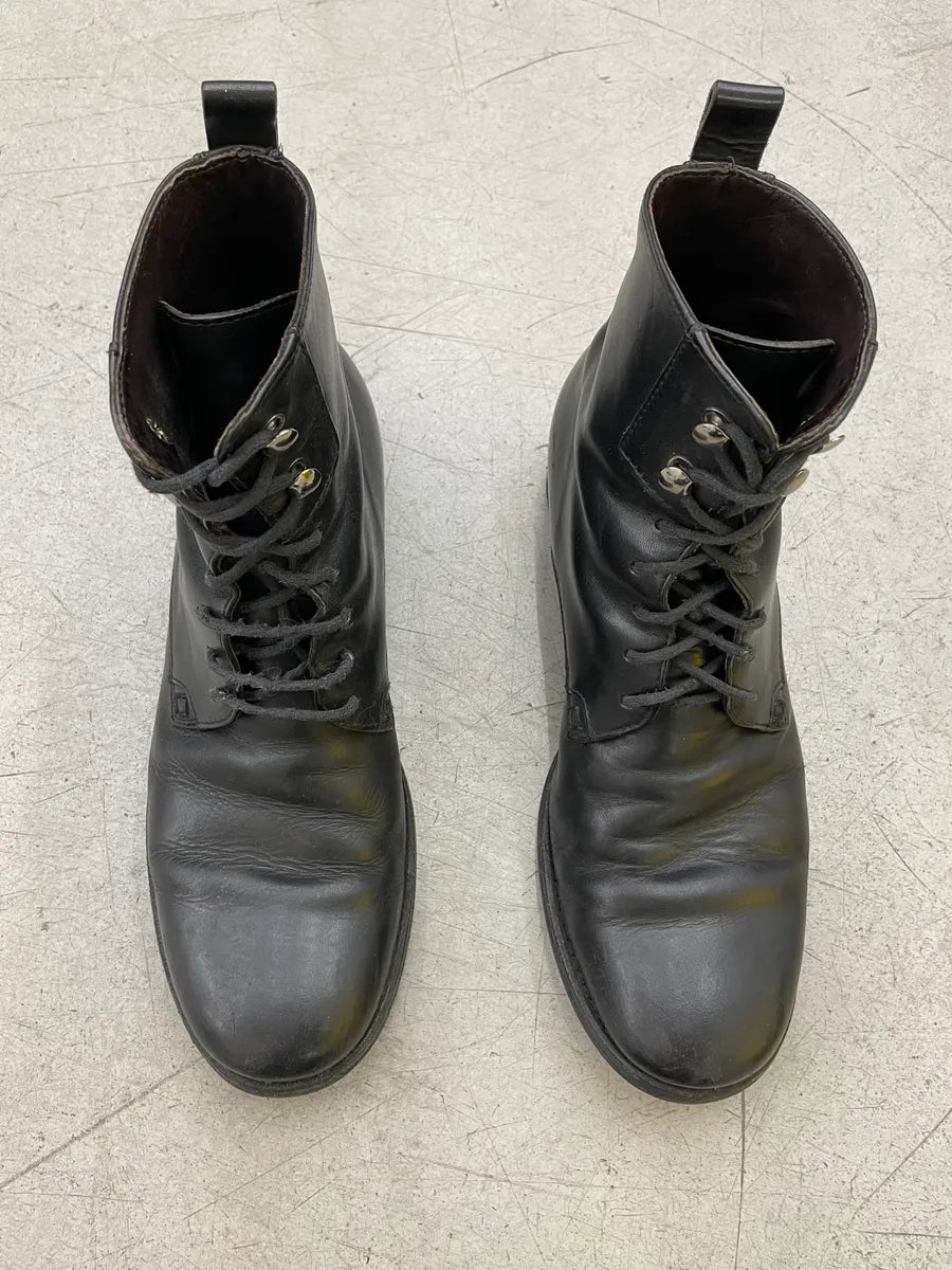 AW2006 Dolce & Gabbana Black Leather Lace-Up Boots vRzgwnU 3
