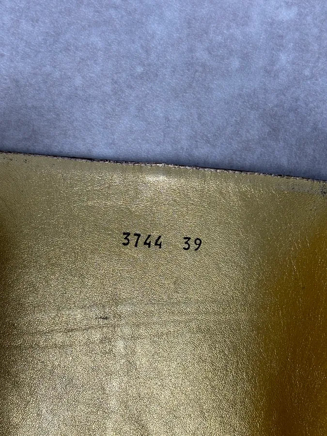 2000s Dolce & Gabbana Brown Python Leather Knee-High Heeled Boots OfYETSU 16