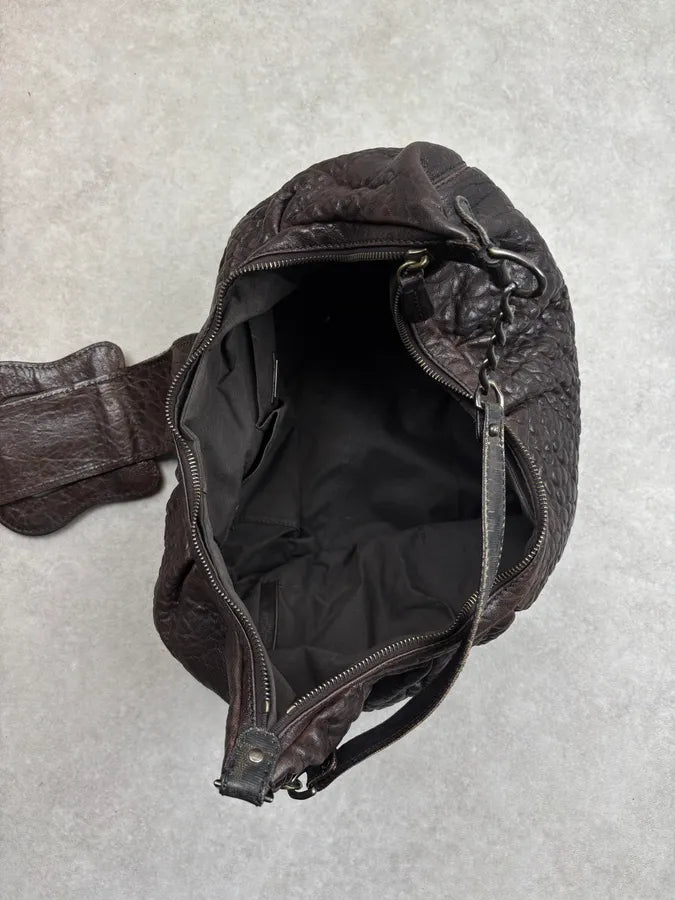 2000s Fendi B Bag Brown Buckle Shoulder Bag EbobjUU 14