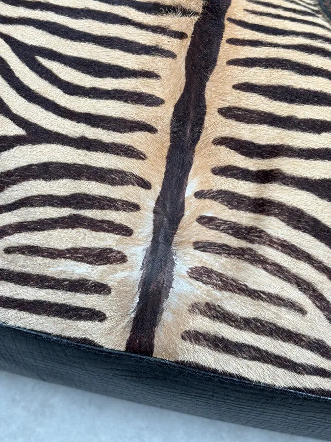 SS2006 Fendi de Jour Beige Pony Hair Leather Zebra Handle Bag mgzeYhu 12