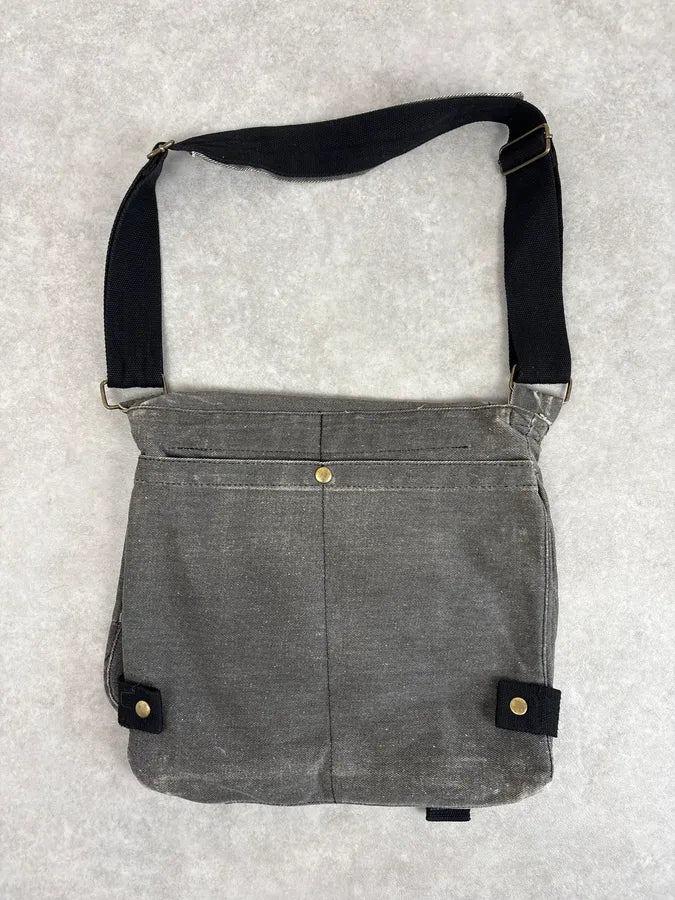 Vintage Grey Denim Sex Pistols Patch Messenger Bag HloRkVG 5