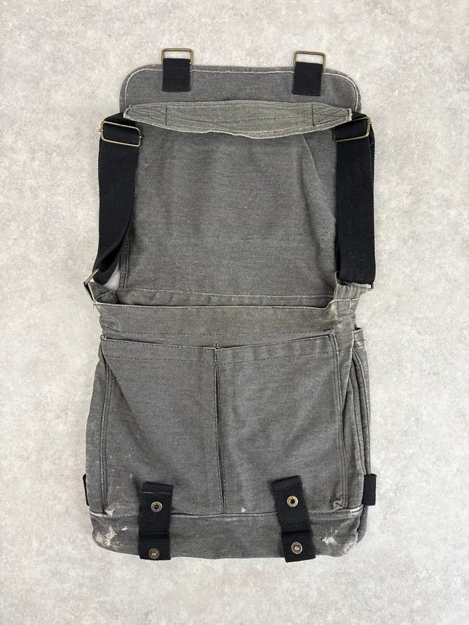 Vintage Grey Denim Sex Pistols Patch Messenger Bag HloRkVG 4