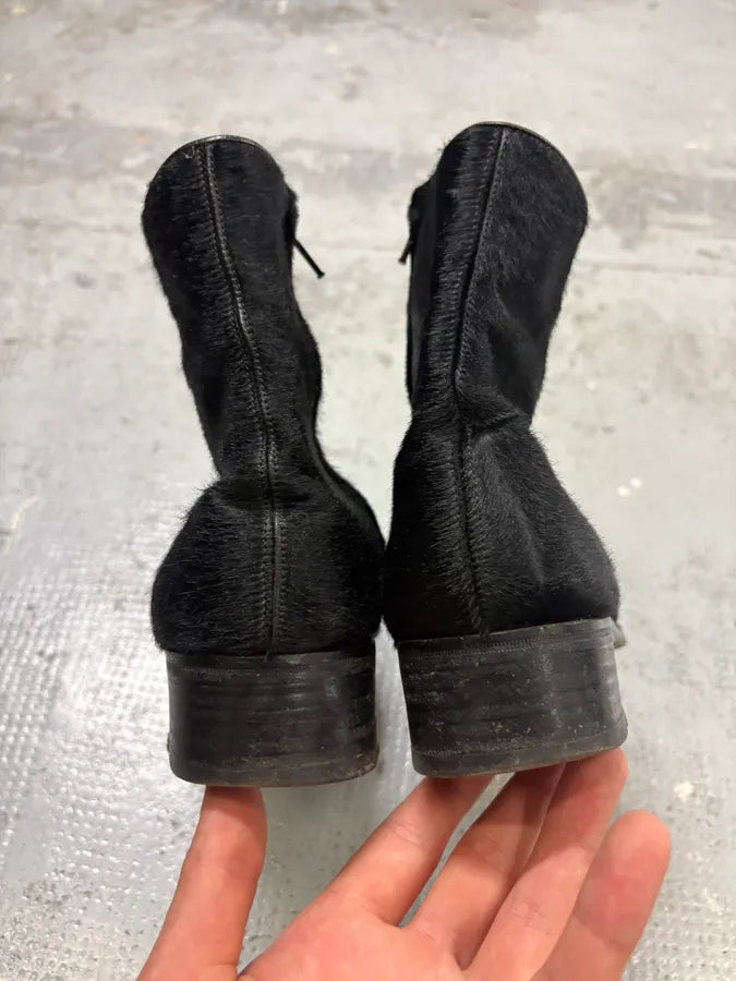 AW1999 Gucci Black Calfskin Hair Chelsea Boots by Tom Ford mFoTcim 6