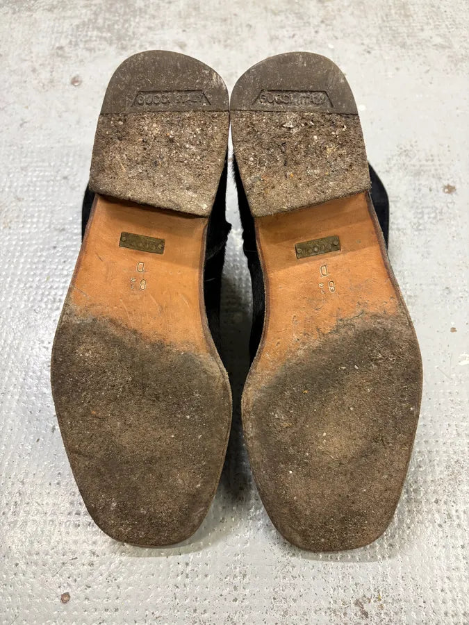 AW1999 Gucci Black Calfskin Hair Chelsea Boots by Tom Ford mFoTcim 7