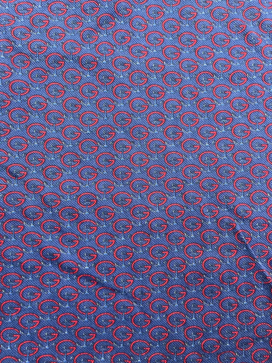 2000s Gucci Navy Red GG Monogram Polo UUwliCe 4
