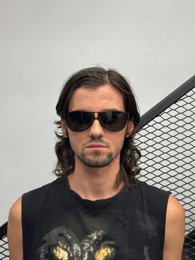 2000s Gucci Tortoiseshell Acetate Aviator Sunglasses ZVPRaEQ 1