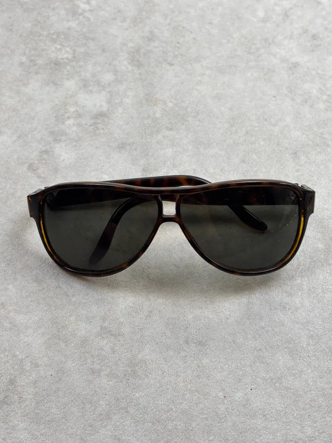 2000s Gucci Tortoiseshell Acetate Aviator Sunglasses ZVPRaEQ 4