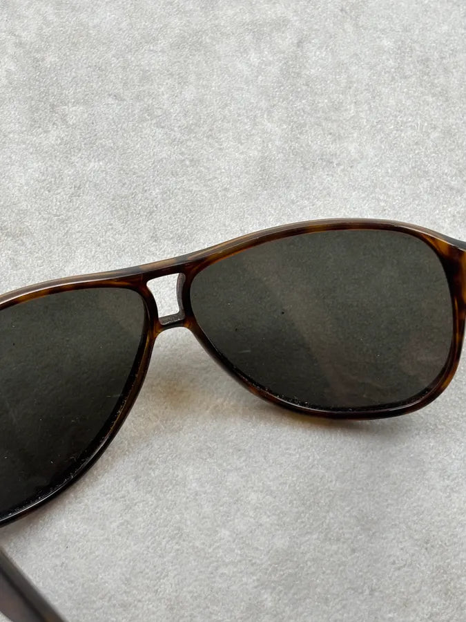 2000s Gucci Tortoiseshell Acetate Aviator Sunglasses ZVPRaEQ 13