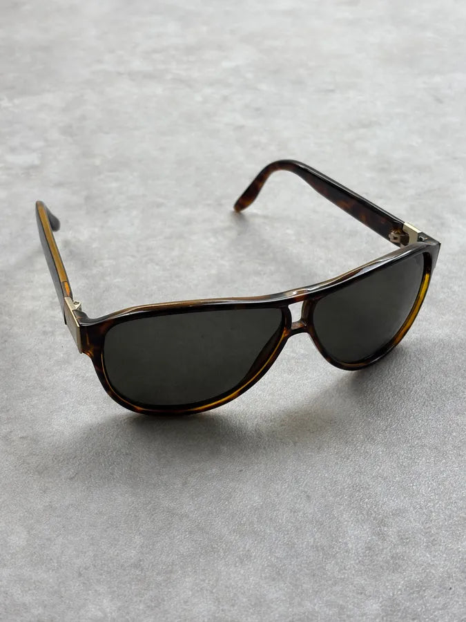 2000s Gucci Tortoiseshell Acetate Aviator Sunglasses ZVPRaEQ 7