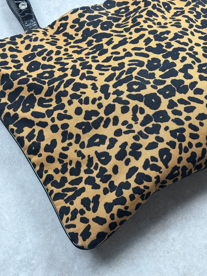SS2012 John Galliano Canvas Leopard Handle Bag nvUfiOB 15