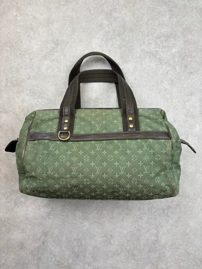 2000s Louis Vuitton Olive Monogram Josephine Canvas Handle Bag cCaLpfW 8