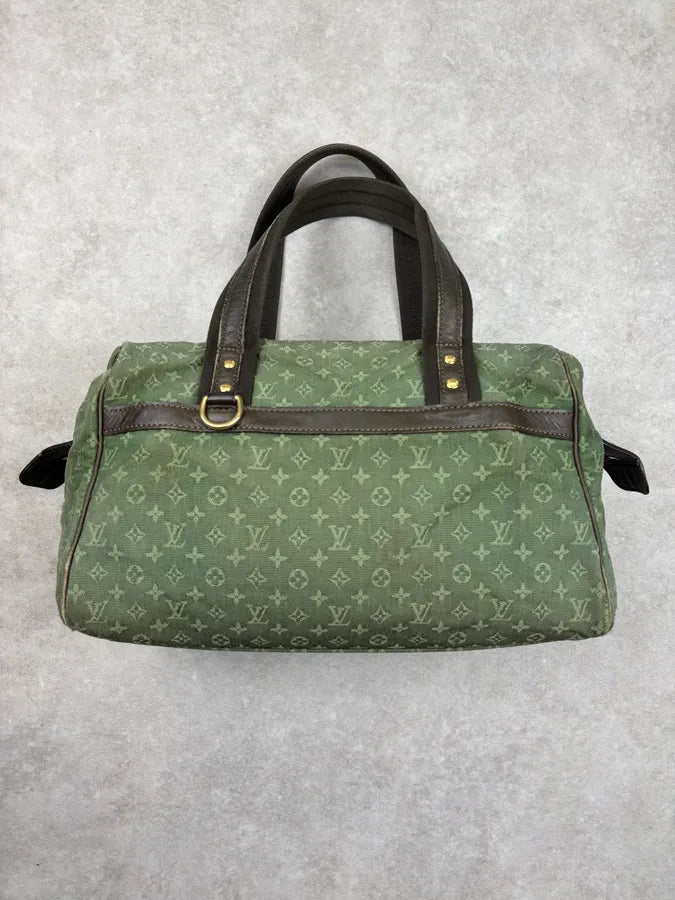 2000s Louis Vuitton Olive Monogram Josephine Canvas Handle Bag cCaLpfW 3